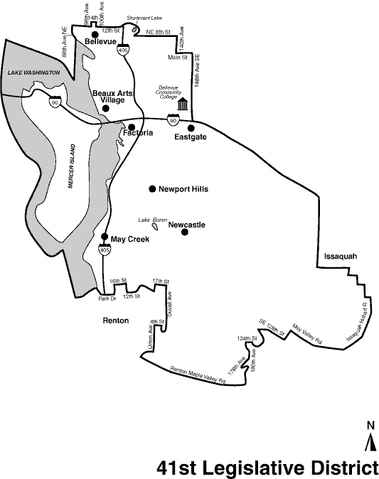 forty-first district map